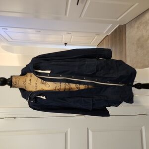 Lucky Brand Dark Blue Hooded Coat